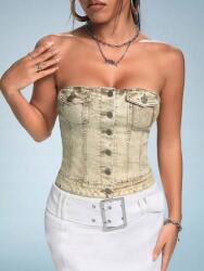 Shein Farmer Gombos Felső (XL)