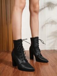 Shein Fekete Magas Słupek Bokacizma (39.5) (595414)