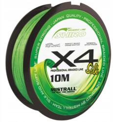 MISTRALL Shiro fonott zsinór X4 0.10mm 10m zöld (ZM-3422110)