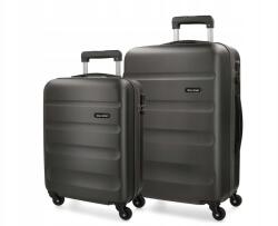 ROLL ROAD Flex Antracit, Abs utazóbőrönd szett, 55-65cm, 5849561 (5849561)