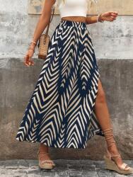 Shein Sötétkék Szoknya Mintás Kivágással (s)