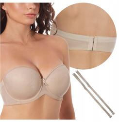 Selene Önhordó Vállpántos Melltartó Szilikon Szalag Vilma Bézs 95C