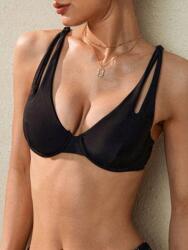 Shein Fekete Sima Bikini Melltartó (L)