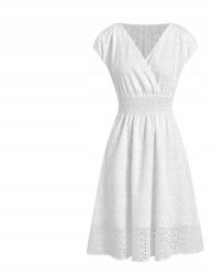 Shein Fehér Nyitott Ruha (M)