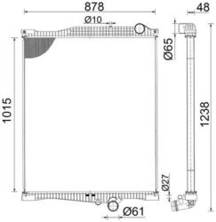 MAHLE Radiator, racire motor MAHLE CR 2095 000S (CR 2095 000S)