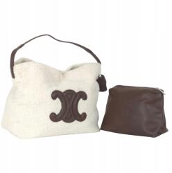 Massimo Connti Massimo Contti kézitáska klasszikus bárány táska krémszínű limitált kollekció (Y32)