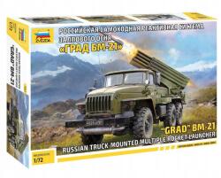 Zvezda 5051-es katonai modellkészlet BM-21 Grad 1 rakétavető (1: 72) (5051)