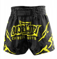 Extreme Hobby Férfi rövidnadrág Muay Thai thai boxhoz Extreme Hobby Black Panther XL (3681-103660-XL)
