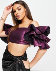 Yaura Lila Csillogó Felső (34) (455527)