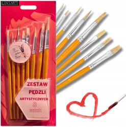 Loveart Ecsetkészlet LoveArt 8 db-os művészi olajfestékekhez (Pędzle Zestaw 8szt)