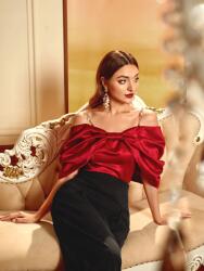 Shein Piros Gyöngy Felső (XL) (586543)