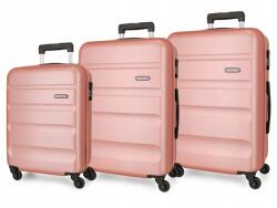 ROLL ROAD Flex Nude, Abs utazóbőrönd szett, 55-65-75cm, 584946C (584946C)