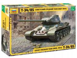 Zvezda 3687-es tank modellkészlet Szovjet Közepes Tank T-34/85 (1: 35) (3687)
