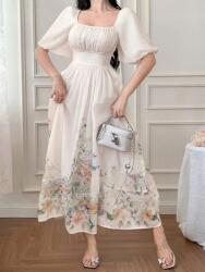 Dazy Ekrü Ruha Színes Mintával (XL)