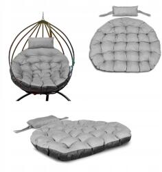  Kerti párna 120 cm-es fotelhez Lógó Hinta Gólyafészek Szürke (5905289867984)