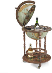 Zoffoli Bárföldgömb gurulós Giunone Laguna (a gömb teteje oldalra nyitható) kékes Ø 40 cm