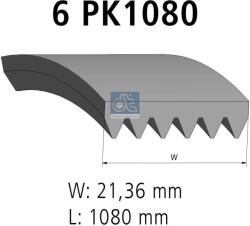 Diesel Technic Curea transmisie cu caneluri DIESEL TECHNIC 6.31512