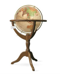  Földgömb Janine világítós álló talpas antik földgömb Ø 50 cm