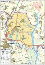 Stiefel Választható járás falitérkép keretezett 140 x 100