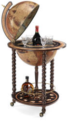 Zoffoli Bárföldgömb gurulós Explora ( a gömb teteje oldalra nyitható ) mézbarna Ø 40 cm