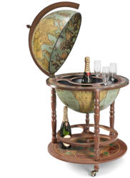 Zoffoli Bárföldgömb gurulós Calipso Laguna (a gömb teteje oldalra nyitható) kékes Ø 50 cm