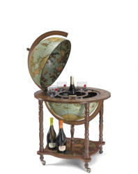 Zoffoli Bárföldgömb gurulós Dedalo Laguna (a gömb teteje oldalra nyitható) kékes Ø 50 cm