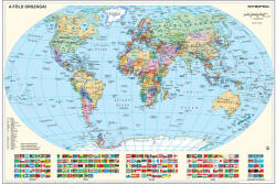 Stiefel Föld országai térképe keretezett, tűzhető