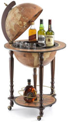 Zoffoli Bárföldgömb gurulós Da Vinci ( a gömb teteje oldalra nyitható ) rozsda Ø 40 cm