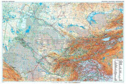 Gizimap Közép-Ázsia általános földrajzi térképe