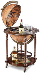 Zoffoli Bárföldgömb gurulós Minosse (a gömb teteje oldalra nyitható) barna Ø 40 cm