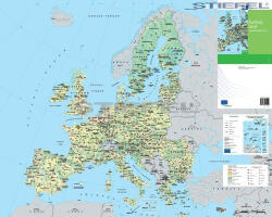  Európai Unió mezőgazdasági térképe fémléces