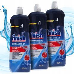 Finish 3 x 800ml Mosogatógép öblítő Finish Regular Szett XL (Płyn Nabłyszczający)