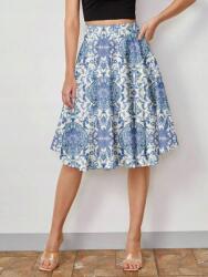 Shein Fehér MIDI Mintás Szoknya (M)