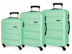 ROLL ROAD Flex Turquesa, Abs utazóbőrönd szett, 55-65-75cm, 584946B (Roll Road)