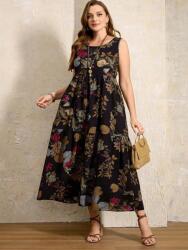 Shein Tengerészkék Mintás Ruha (3XL)