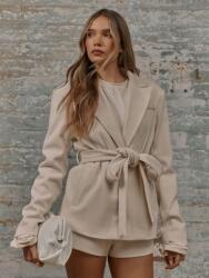  Musera Rövid Kabát Ekrü Csíkos (s)