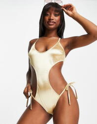  Luxe Pálma Arany Kötött Fürdőruha (36) (457382)