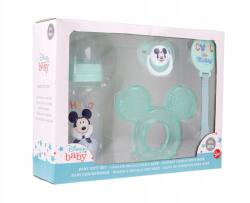 Mickey Mouse Disney Baby 4 darabos ajándékkészlet Mickey Mouse (cumisüveg, rágóka, cumi és tartó) (8412497130085)