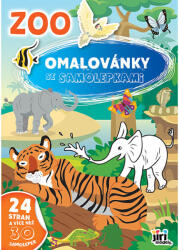 JIRI MODELS kifestőkönyve A4-es méretben, állatkerti matricákkal (8595593842127)