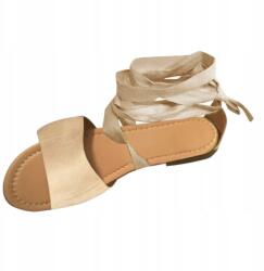 Shein Bézs Színű, Kötős Szandál (38-as méret) (539275)