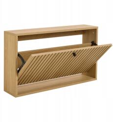 Atmosphera Függő cipősszekrény billenő ajtóval barna Albany lamellákkal (Actona)