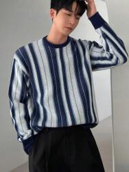 Dazy Háromszínű Csíkos Pulóver (s)