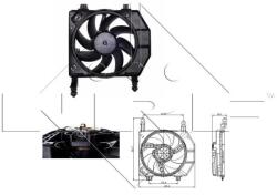 NRF Ventilator, radiator NRF 47077 - piesar