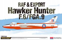 Academy 12312-es modellkészlet Raf és export Hawker Hunter F. 6/FGA. 9 (1: 48)