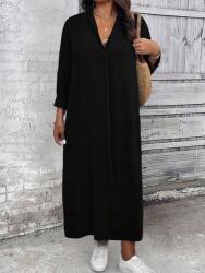 Shein Fekete Egyszínű Ruha Ruha (1XL)