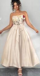 Shein Bézs Ruha Hímzett Övvel (1XL)