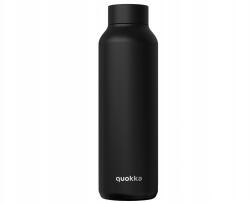 Stor Quokka Solid, rozsdamentes acél kulacs termosz, Jet Black, 850ml, 40212 (40212)