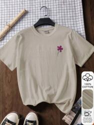 Shein Bézs Nyomott Mintás Póló (XL) (597810)