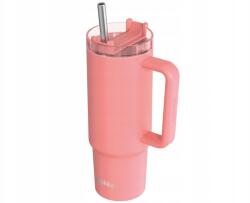 QUOKKA Vibe Smartgrip, rozsdamentes acél termoszpohár korall színben, 880 ml, 40381 (40381)