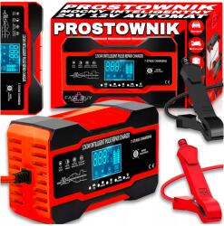 Erős Egyenirányító LCD Akkumulátorhoz 12V 24V 10A Javítási Funkció Töltő